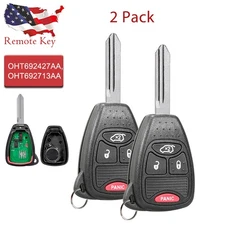 2 For 2008 2009 2010 2011 2012 - 2014 Dodge Avenger Keyless Entry Remote Key Fob