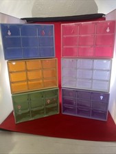 Mini Desktop Drawer Organizer, Set Of 6. All Different Colors.