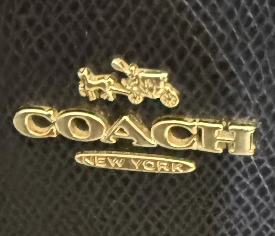 Bolso bandolera Coach Minetta de cuero azul medianoche F36642 Foto 3 de 4