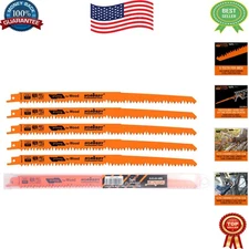 Durable 12-Inch Pruning Saw Blades - 5TPI High Carbon Steel, Ideal for Landscape