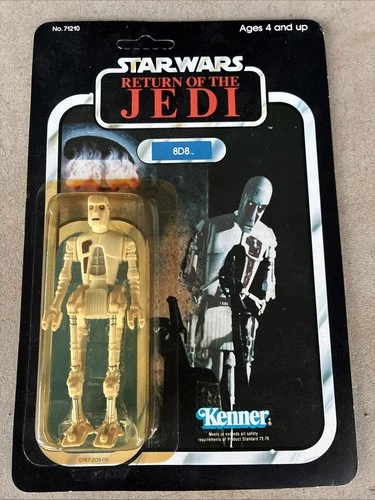 STAR WARS 8D8 Droid Vintage Kenner 1983 ROTJ 77B Unpunched Sealed Card Beautiful