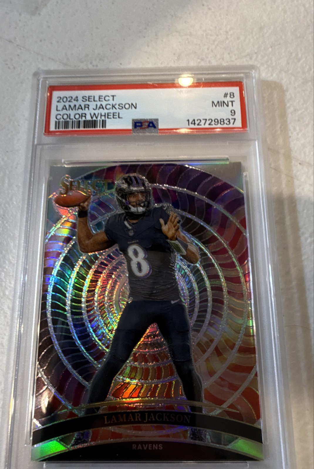 2024 Panini Select - Color Wheel Lamar Jackson #8