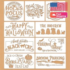 Halloween doormat stencils reusable plastic for DIY crafts Style I