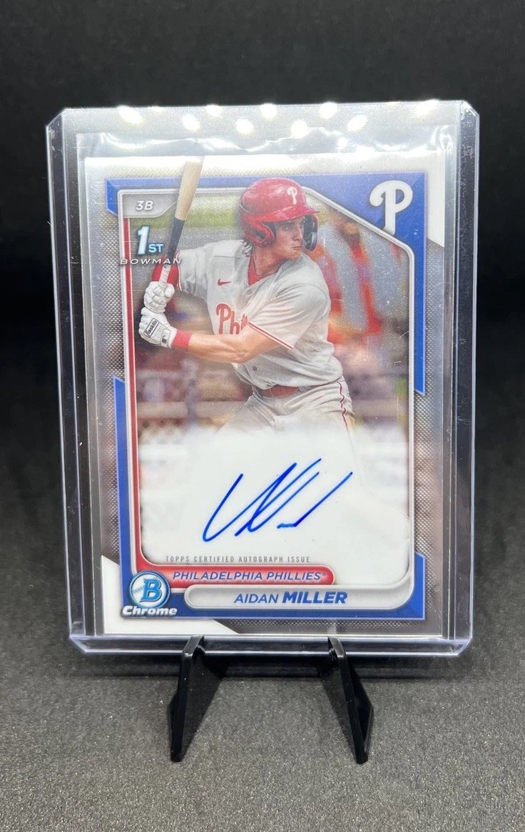 2024 Bowman - Chrome Prospect Autographs Aidan Miller #CPA-AMI (AU, RC)
