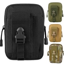 Tactical Molle Pouch EDC Multi-purpose Belt Waist Pack Bag Utility Phone Pocket