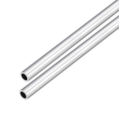 2Pack 8mm OD x 5mm ID 6063 Aluminum Round Tube 300mm Length Industry Metal Tu...