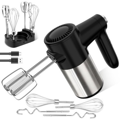 Cordless Hand Mixer, 7 Speed Rechargeable Wireless Handheld Mixer with Eject ...