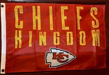 Kansas City Chiefs Red Friday Flag III Official NFL Licensed 2016 CHIEFS KINGDOM