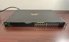 HPE Aruba 2530-24G 24-Port Gigabit PoE+ Switch J9773A w/ Power Cord & Rack Ears