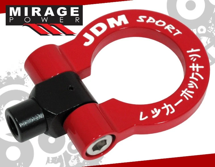 Jdm Sport 2006+ Lexus Is250/Is350 Heavy Duty Steel Red White Front Tow Hook Kit Foto 3 de 3