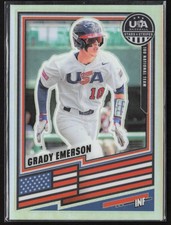 Grady Emerson 2026 Panini Stars & Stripes Silver Holo Prizm #155