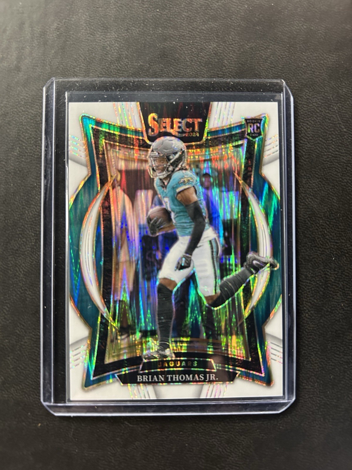 2024 Panini Select - Concourse Brian Thomas Jr. #91 White Shock Prizm /199 (RC)