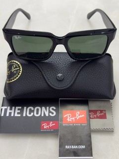 Ray Ban RB2191 Inverness Polished Black/Green Classic G 15 54mm Sunglasses New