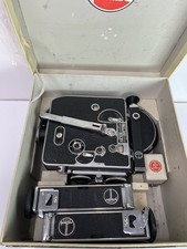 Bolex Piallard 16mm film movie camera 1956 Original box has had little use