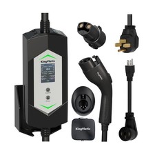 40 Amp J1772/Tesla Level 2/1 Portable EV Charger with 25FT Cable, 240V NEMA 1...