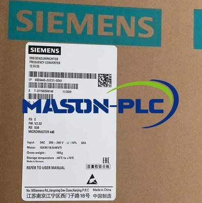 1pcs  NEW SIEMENS 6SE6440-2UC31-5DA1 MICROMASTER 440 200-240V 1-year warranty