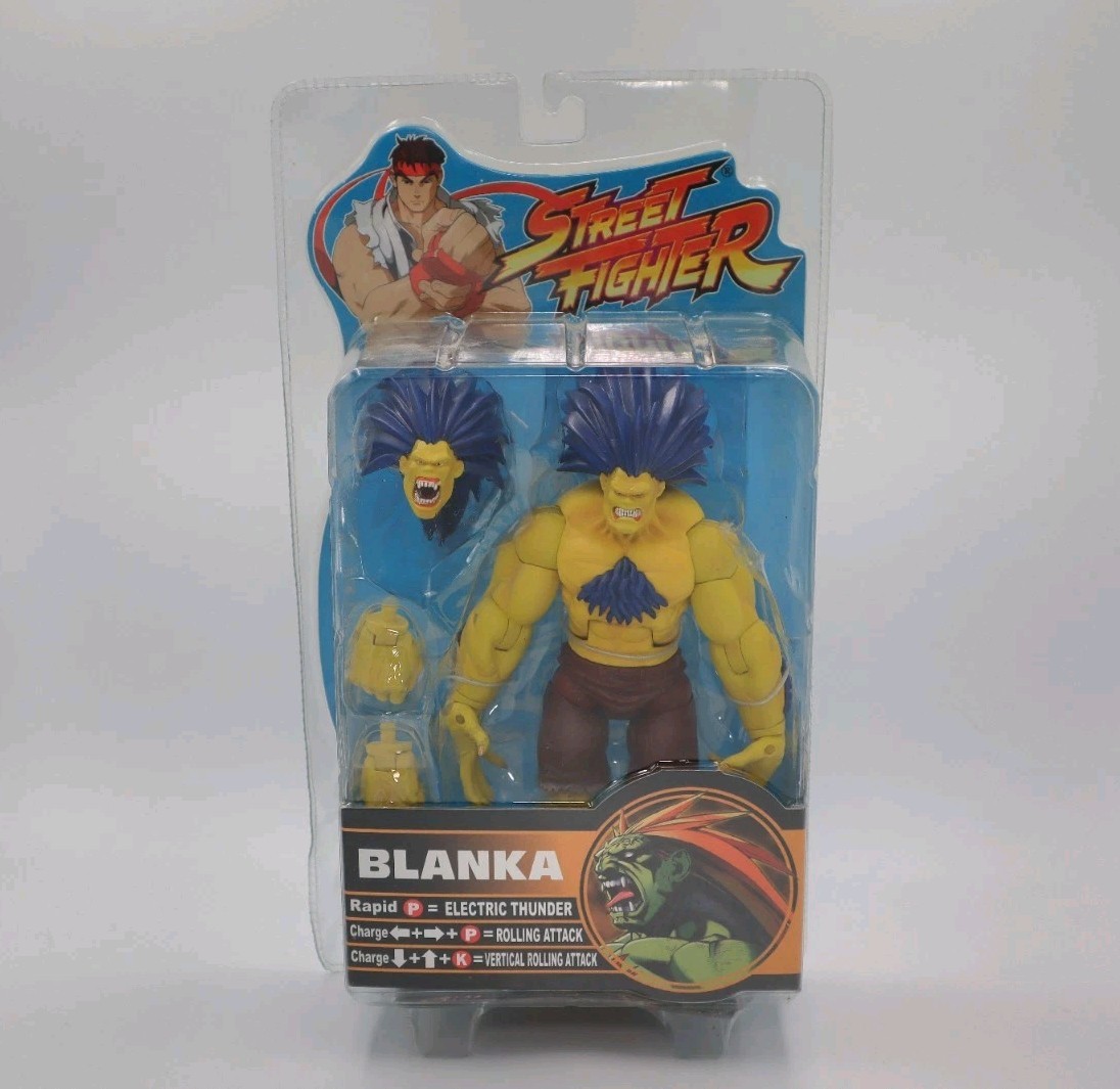 Street Fighter Yellow Blanka Capcom Round 2 Action Figure Sota Toys 