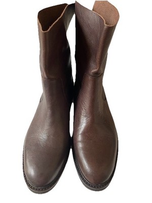 New Kelsi Dagger Brooklyn Boots Boot Ankle US7.5 Brown Leather Back Slit Classic
