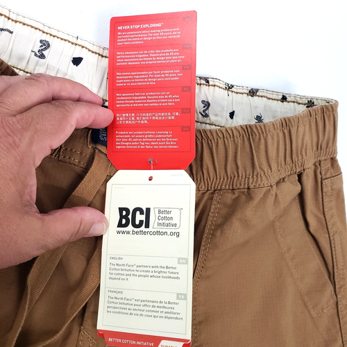 NEW The North Face Nuptse RIDGESIDE Sz S Khaki Drawstring Cargo 4" Ripstop Short - Picture 9 of 15