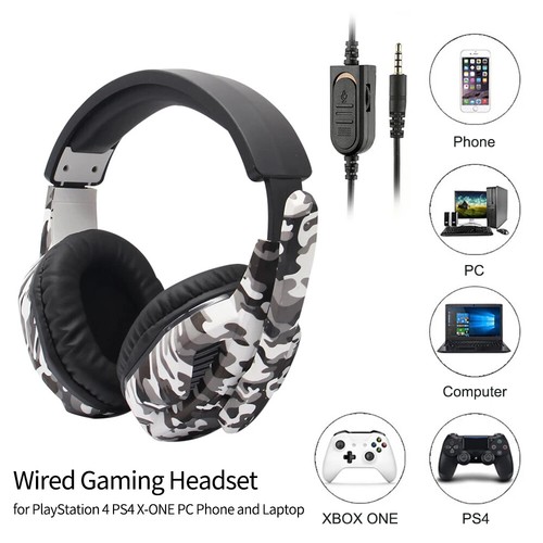 3.5MM Gaming Headset with Microphone for PC Laptop PS4 Xbox One PS5 Headphones - Picture 4 of 26
