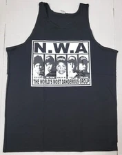 NWA Tank Top T-shirt N.W.A. South Central LA Compton Vest Men's Black New