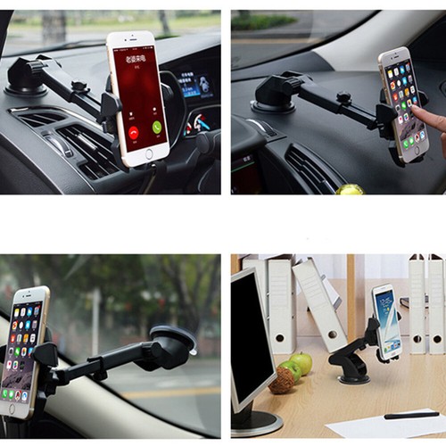 Vehicle Phone Holder Car Phone Windshield Mount Cradle Stand Supporter with - 第 9/12 張圖片