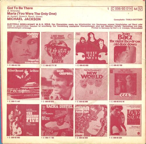 Michael Jackson Got to Be There (7" Single Germany - 1972) - Picture 2 of 4