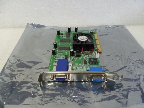 VINTAGE e-GeForce4 MX440 SE 64MB AGP Graphics Card 064-A4-NV72-A dual VGA - Picture 2 of 4