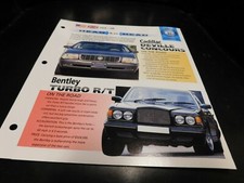 Cadillac Deville Concours VS Bentley Comparison Literature Brochure Photo Poster