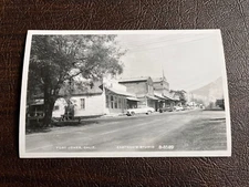 RPPC Fort Jones California - Street Scene - Business Dist. 1940s Siskiyou County