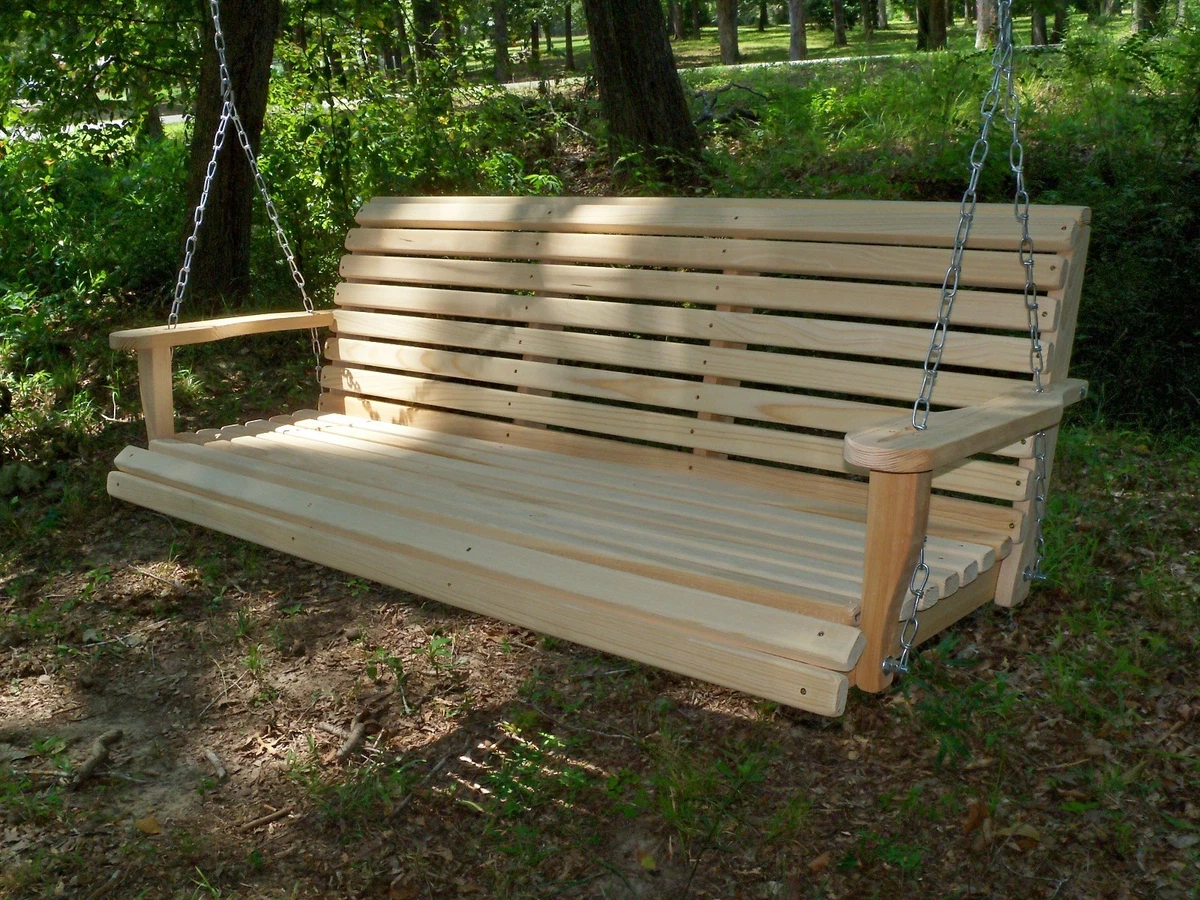 Hanging bench swing deals