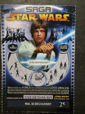 TICKET GRATTAGE SAGA STAR WARS, LUKE SKYWALKER, CINEMA, VF collection TTB D