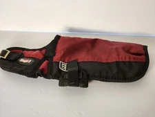 Winter Dog Coat Jacket Tough 1 sz XXS  Adjustable Fit Burgundy Red Wine Black