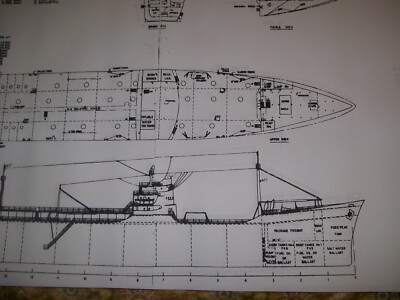 TEXACO TANKER        ship plan model  ship plan