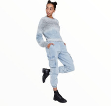 NWT Wild Fable Women's Spacedye Crewneck Pullover Sweater Size S - Gray