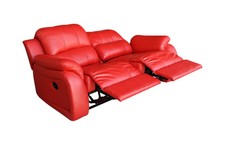 Ledersofa 2-Sitzer modern, kleines Sofa für zwei Personen elegant, 5129-2-8401