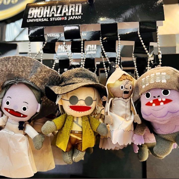 usj新品バイオハザード　ヴィレッジキーチェーン　 4貴族　USJユニバーサル USJ Limitted Resident Evil Village 4 pcs Plush Keychain
