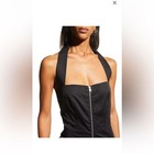 NEW FRAME Zip-Front Halter Jumpsuit - Size XS Stylish and Comfy — photo 6