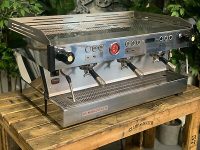 LA MARZOCCO LINEA PB 3 GROUP ESPRESSO COFFEE MACHINE BLACK / SILVER PESADO HANDL