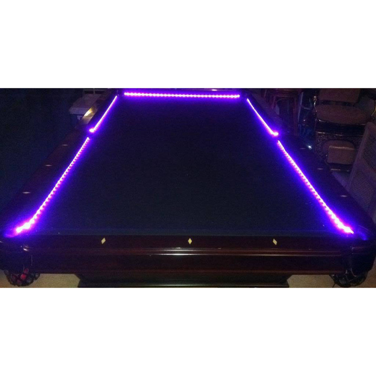 Barra Billar Mesa de Billar Parachoques LED RGB Luces Cambiantes de Color Control Remoto ++