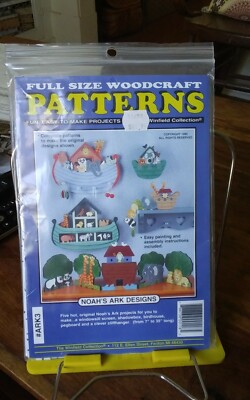 Vtg Woodcraft Winfield patterns Noah's Ark Designs 5 projects cliffhanger UNCUT
