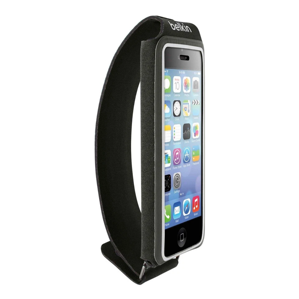 Belkin Grip-Fit 手带保护壳 适合 Apple iPhone SE 5 5s 5C iPod 5 6 黑色 — 第 3/3 张图片