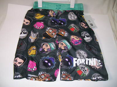 Fortnite Big Boy's Chibi Head Swim Trunks - NWT  (XXL)