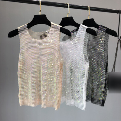 fishnet diamond top