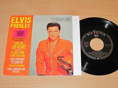 ELVIS PRESLEY  7'' EP SINGLE - LOVE IN LAS VEGAS / GERMAN EPA-4381 in MINT- / 3