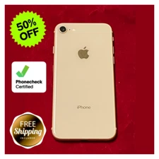 Apple iPhone 8 64GB/256GB - Unlocked, Gold/Silver/Gray, Verizon, AT&T, T-Mobile
