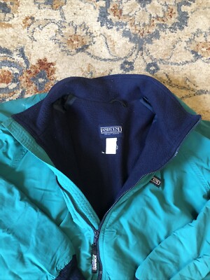 Vintage Lands End Squall Jacket M Color Block Fleece Lined Vintage Lands End Squall Jacket M Color Block Fleece Lined