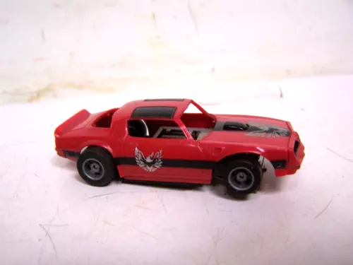 Tyco Pontiac Firebird Red with Black Stripe Ho Slot Car