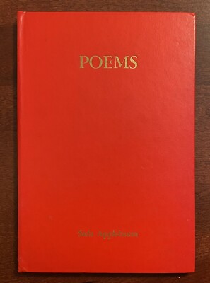 Poems by Sada Applebaum INSCRIBED w/handwritten completion of unfinished work