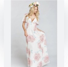 Show Me Your Mumu Faye Flutter Maxi Dress in Wedding Bells Floral Size M NWT